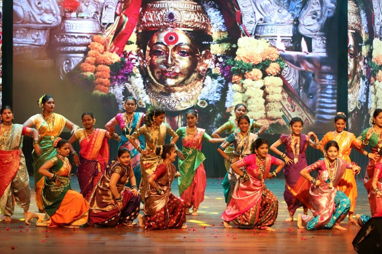 Traditional Maharashtrian dance performance